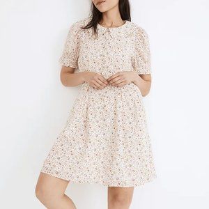 Madewell - Collared Puff-Sleeve Mini Dress in Piccola Floral